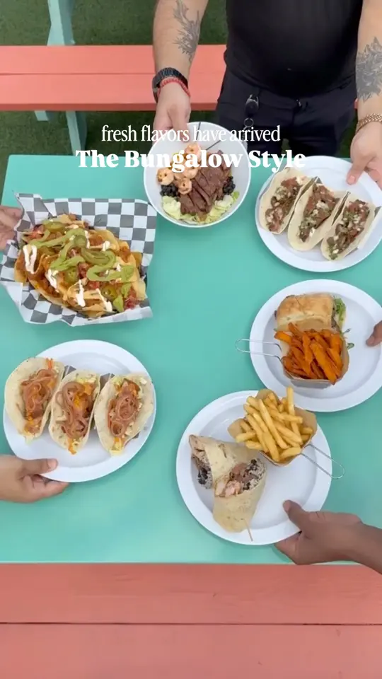 Bungalow Beach Bar & Grill in Miami Beach showing food, new menu items, restaurant visit, video by The Bungalow Bar & Grill on Facebook