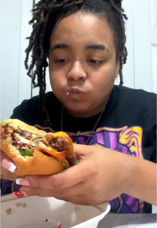Burger Barn Grill in St. Johns showing review, burger, video by comedycastlearchive on TikTok