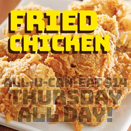 Buster's Sports Tavern in Fort Myers showing food, all-you-can-eat fried chicken, video by Buster's Sports Tavern on Facebook