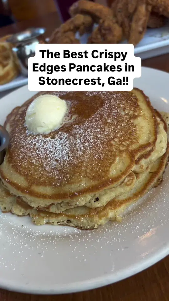 Buttermilk Biscuit in Atlanta showing review, breakfast, pancakes, chicken & waffles, video by atlantafoodguy on TikTok