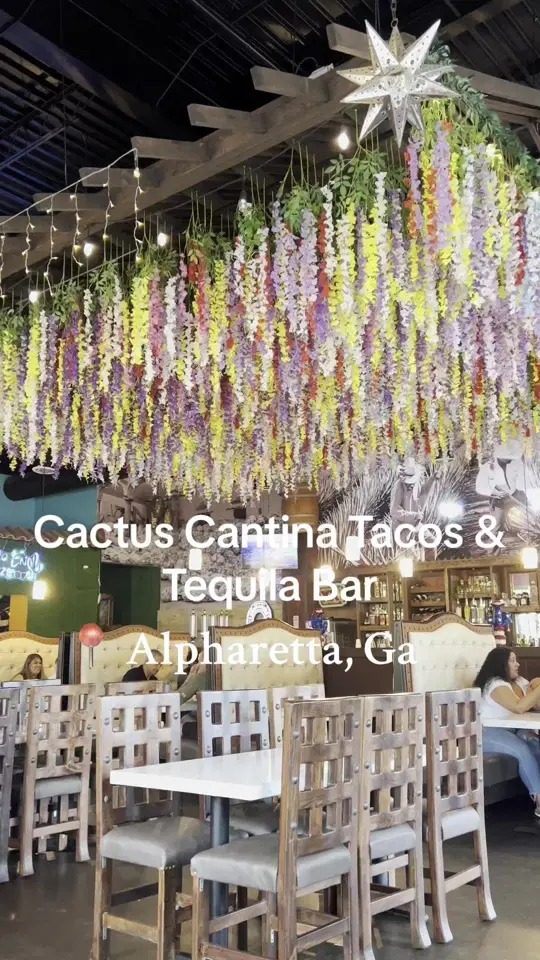 Cactus Cantina Tacos & Tequila Bar in Alpharetta showing review, margarita, video by casseyk12 on TikTok