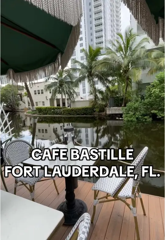 Café Bastille Miami Beach in Miami Beach showing brunch, french cafe, visit, atmosphere, video by chelsealittletonphoto on TikTok