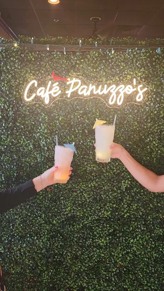 Café Panuzzo's in Oviedo showing cocktail, happy hour, video by Café Panuzzo's on Facebook