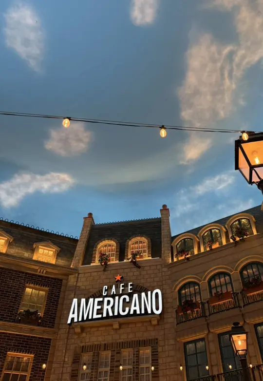 Cafe Americano in Miami Beach showing review, visit, atmosphere, drinks, calamari, video by relatablerhiannon on TikTok