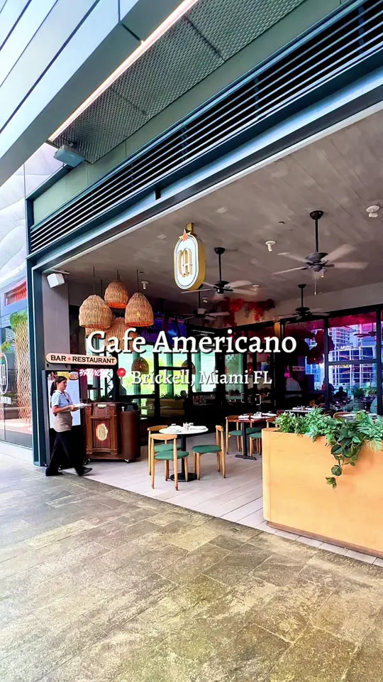 Cafe Americano in Miami Beach showing food, steak & eggs, video by lovekatttt_ on TikTok