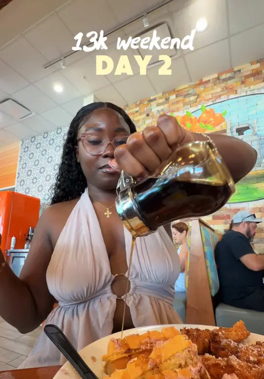 Cafe Caribe in Tampa showing review, cuban panini, cookie, brunch, mimosa bucket, video by miagoesglobal on TikTok