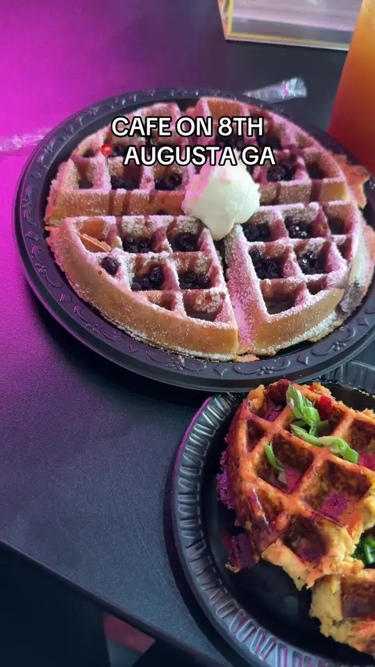 Cafe on 8th in Augusta showing cafe visit, downtown augusta, video by tychelle_1 on TikTok