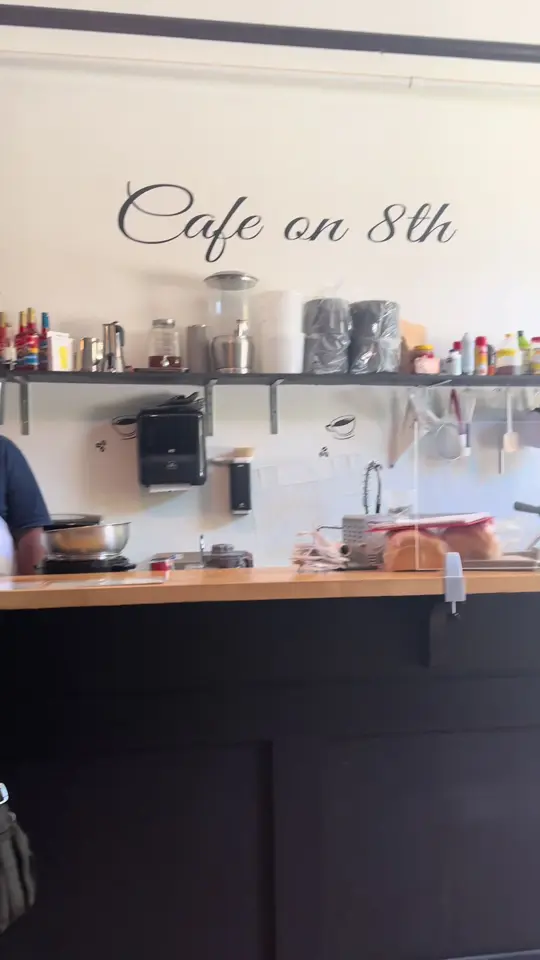 Cafe on 8th in Augusta showing review, visit, video by __ashleyniicole on TikTok