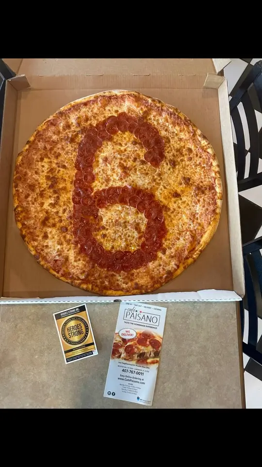  in Florida showing pizza, collaboration event, video by Heroes Strong Inc. on Facebook