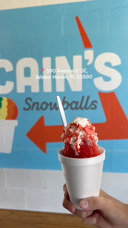  in Florida showing food, handcrafted snowballs, ice cream, video by Carrerou Enterprises, LLC on Facebook