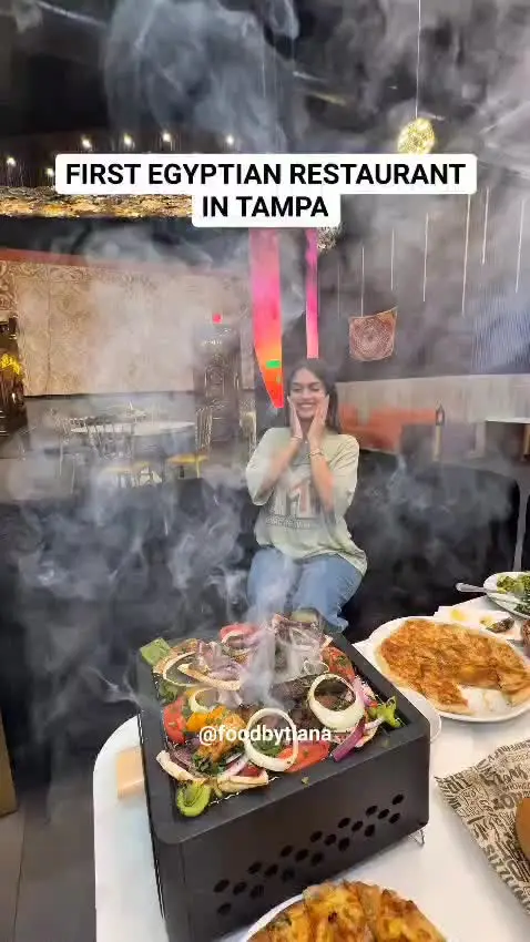 Cairo Cravings in Temple Terrace showing egyptian food, feteer, hawawshi, video by cairo.cravings on TikTok