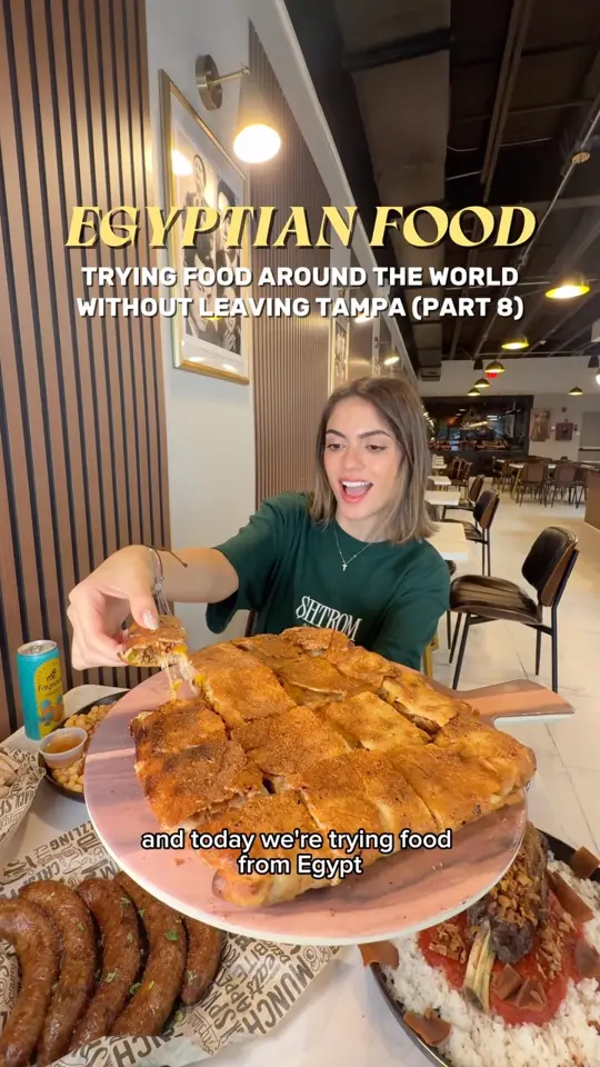 Cairo Cravings in Temple Terrace showing egyptian food, koshari, video by Food By Tiana on Facebook