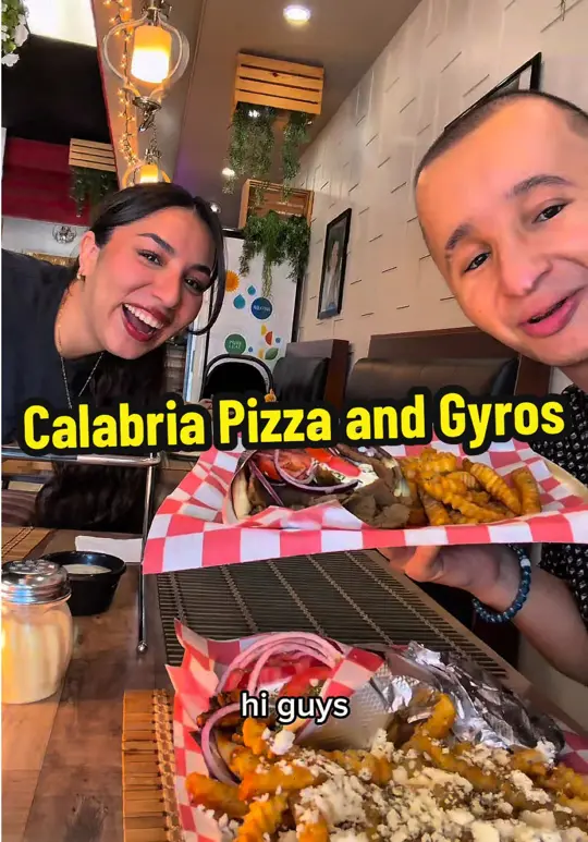 Calabria Pizza & Gyros in Bonita Springs showing mukbang, pov, asmr, solo dining, video by jshock9nine on TikTok