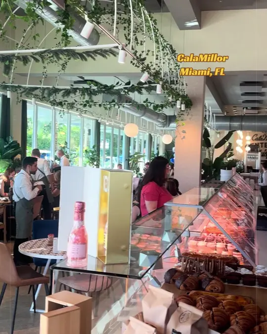 CalaMillor Gourmet Experience in Miami showing restaurant, bakery, video by isavibezlady on TikTok