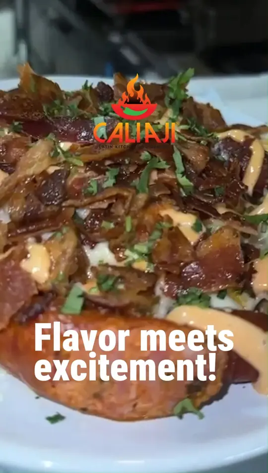 Cali Aji in Boca Raton showing food, salchipapas, video by Cali Aji Latin kitchen and bakery on Facebook