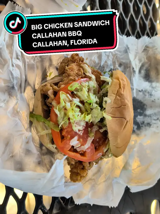 Callahan Barbecue in Callahan showing food, chicken sandwich, video by food.with.the.fel on TikTok