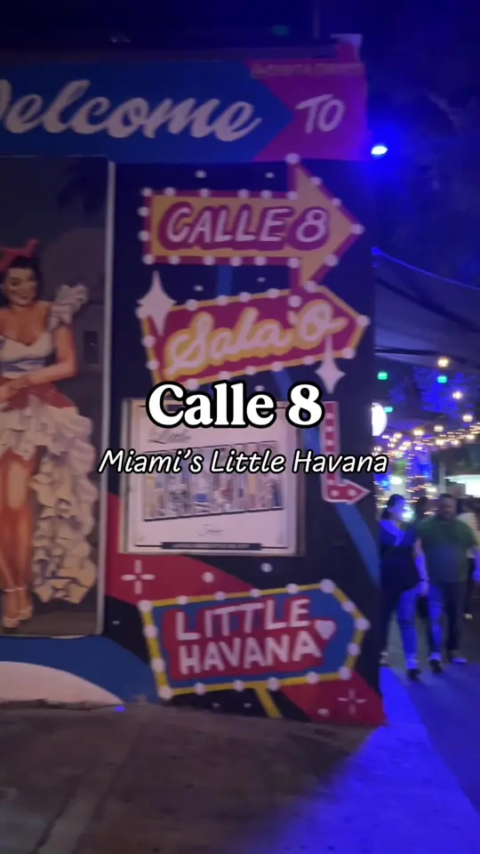 Calle Ocho Sports Bar And Grill in Miami showing visit, atmosphere, video by andreackobayashi on TikTok