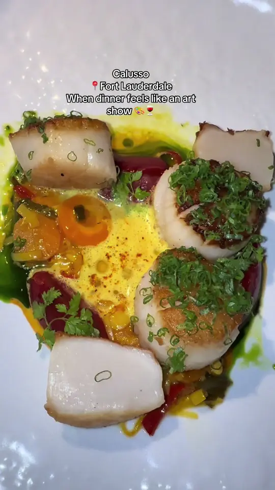 Calusso in Fort Lauderdale showing dinner, atmosphere, service, video by lifewithdeniz on TikTok