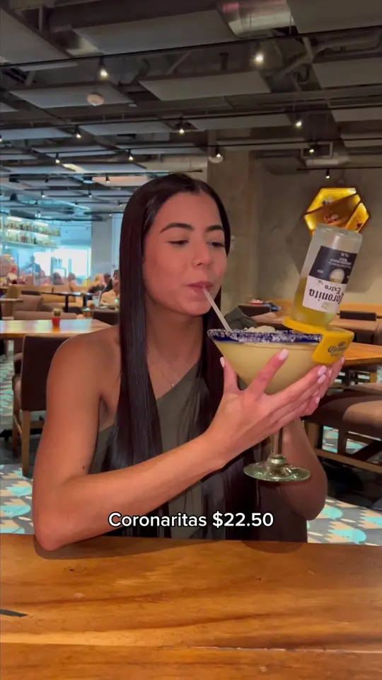 Cancun Grill in Miami Lakes showing review, coronaritas, guacamole with rib eye chicarrón, pulpo al pastor, quesabirria, camarones al ajillo, michelada roja, video by gabrielaromeros on TikTok