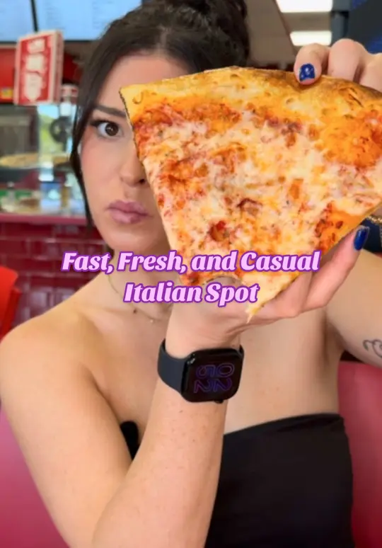 Cannoli Kitchen in Boca Raton showing pizza, wings, cannolis, video by sydney.austinn on TikTok