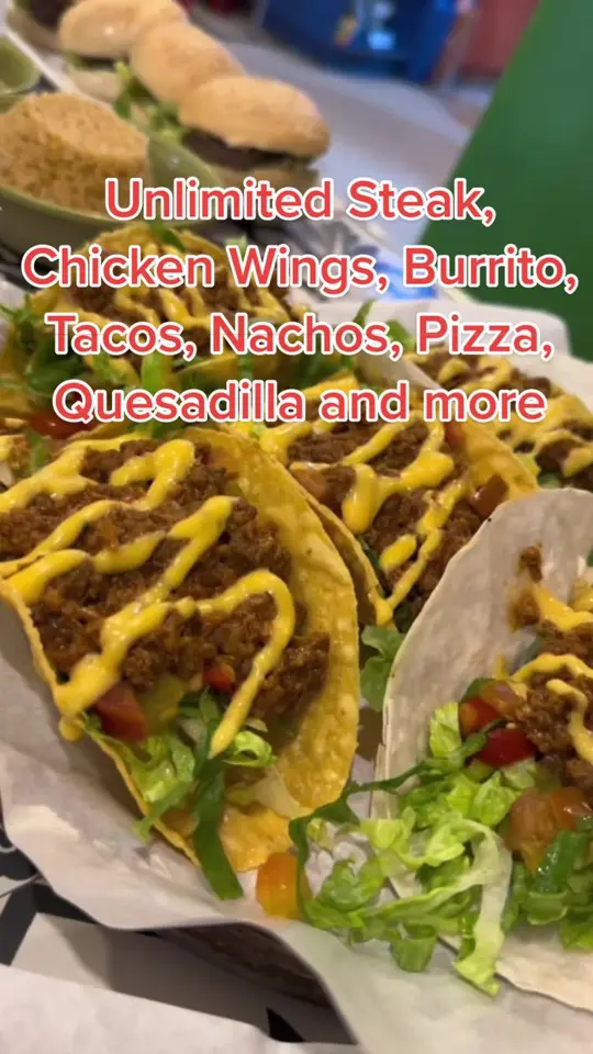 Cantina's Mexican Kitchen in Clermont showing food, steak, chicken wings, pizza, tacos, nachos, burrito, taco salad, chips and dip, quesadilla, chilli con carne, mexican rice, video by cabalenfoodie on TikTok