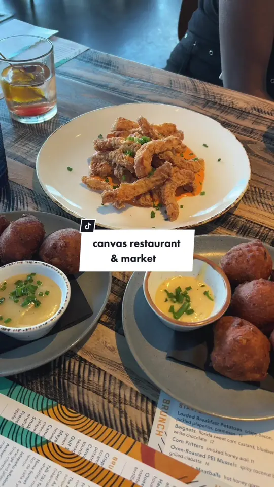 Canvas Restaurant & Market in Orlando showing review, brunch, video by essenceoftaty on TikTok
