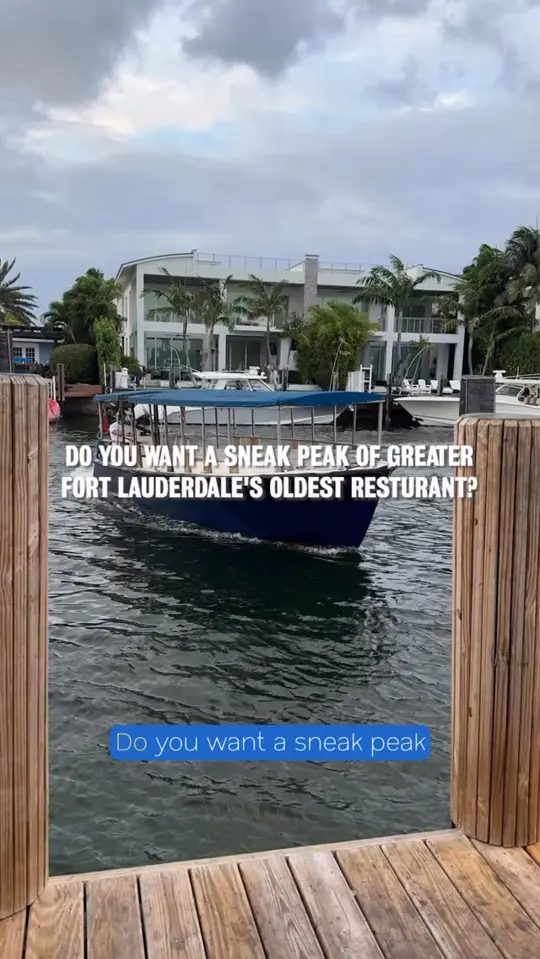  in Florida showing historic landmark, waterfront dining, boat ride, video by Visit Lauderdale on Facebook