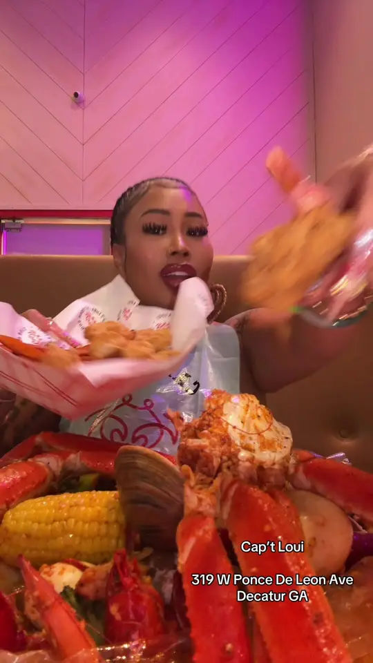 Cap't Loui - Decatur in Decatur showing seafood, restaurant visit, video by lovelymimi865 on TikTok