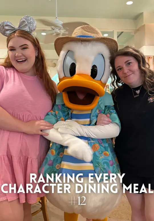 Cape May Cafe in Lake Buena Vista showing character dining, breakfast, restaurant review, video by bethanyvinton on TikTok