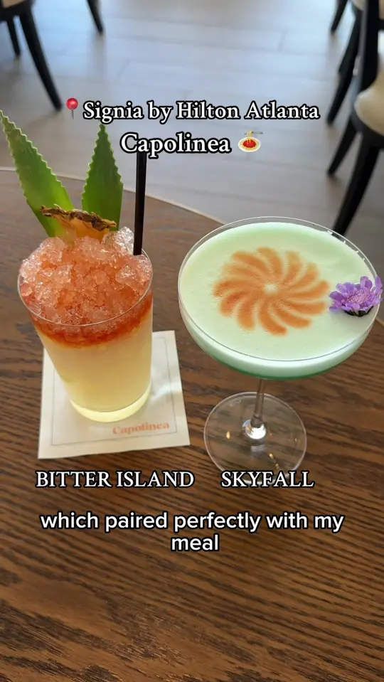 Capolinea in Atlanta showing restaurant, downtown atlanta, mercedes-benz stadium, video by discoveratlanta on TikTok
