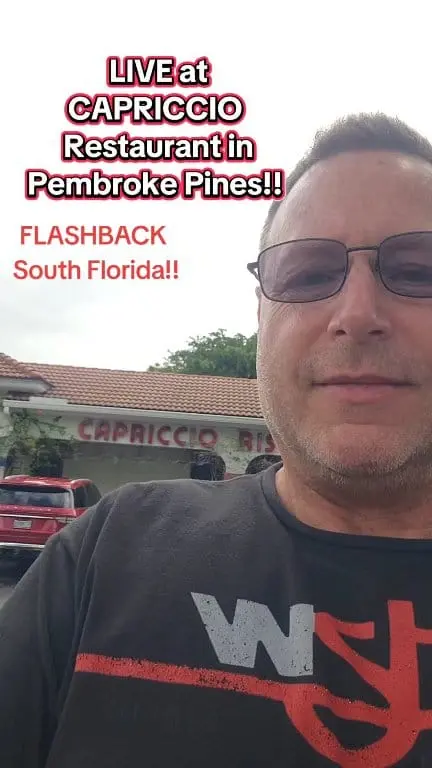 Capriccio Ristorante in Pembroke Pines showing italian restaurant, live music, atmosphere, video by Flashback South Florida - Memories and M on Facebook