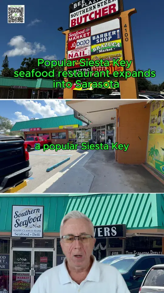 Captain Curt's Sniki Tiki Bar & Live Entertainment - Siesta Key in Sarasota showing restaurant visit, seafood market, prepared foods, sandwiches, clam chowder, deli, video by michaelrenick3 on TikTok