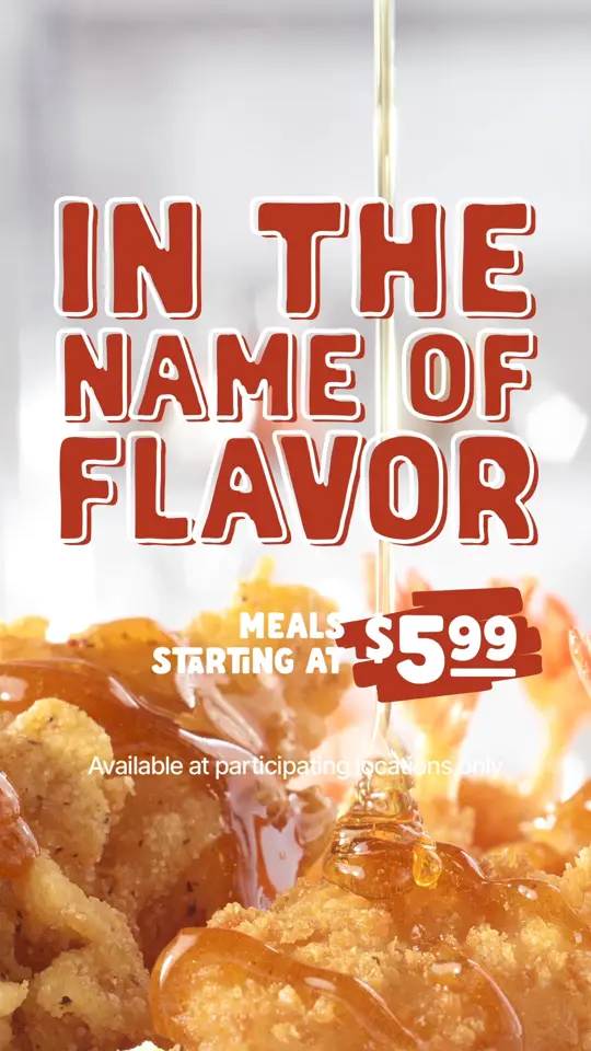 Captain D's in Albany showing food, hot honey shrimp meal deal, video by Captain D's on Facebook