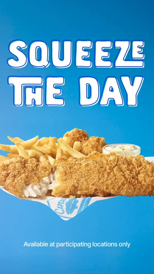 Captain D's in Bainbridge showing food, zesty lemon crispy catch, video by Captain D's on Facebook