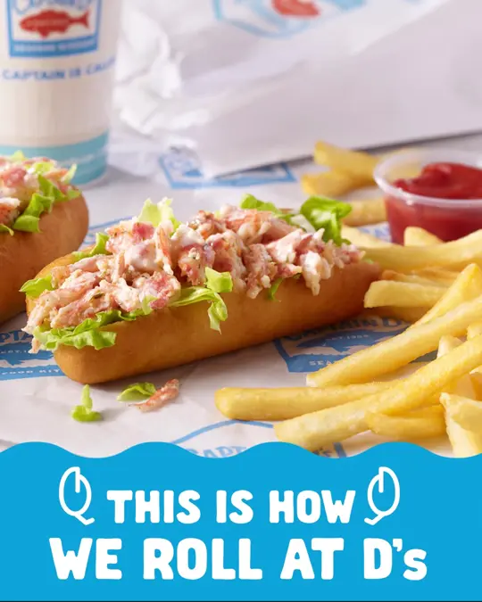 Captain D's in Jasper showing food, lobster rolls, video by Captain D's on Facebook