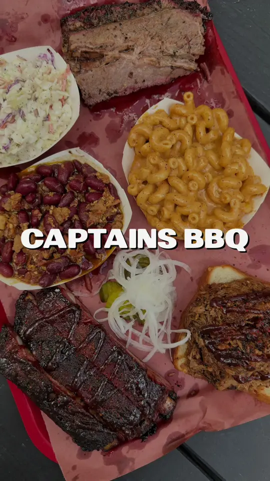 Captain Fish & Chicken in Miami Gardens showing brisket, ribs, video by .thefoode on TikTok