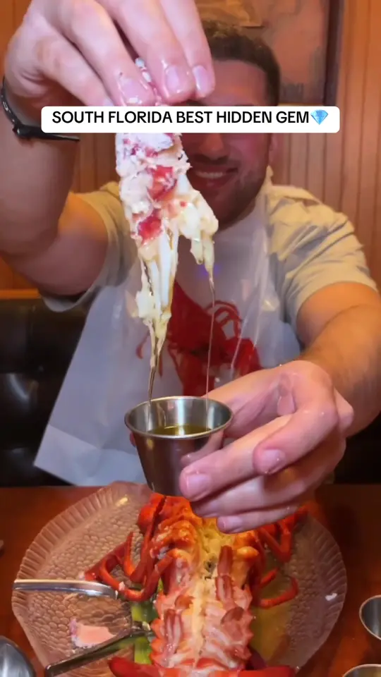Captain's Catch Seafood Restaurant in Boynton Beach showing restaurant visit, seafood, video by mikeiseating on TikTok