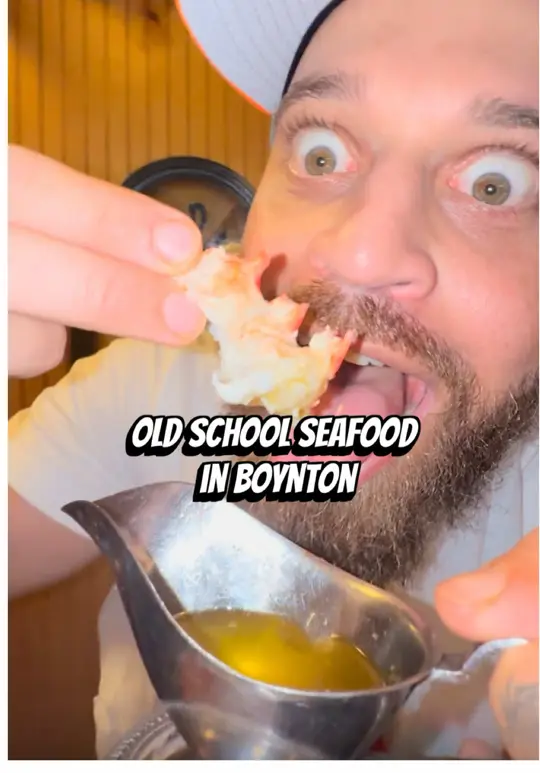 Captain's Catch Seafood Restaurant in Boynton Beach showing food, lobster, deal, video by therealpompanojim on TikTok