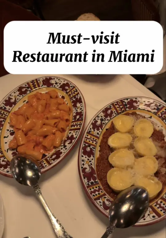  in Florida showing review, iconic ambiance, incredible service, pasta, tableside caesar, tortellini, video by diningwithkath on TikTok