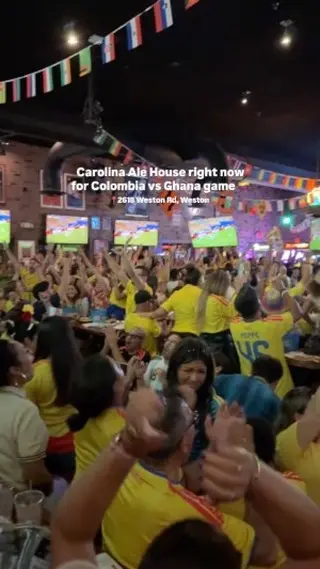 Carolina Ale House - Weston in Weston showing sports, soccer match, video by The Broward Scene on Facebook