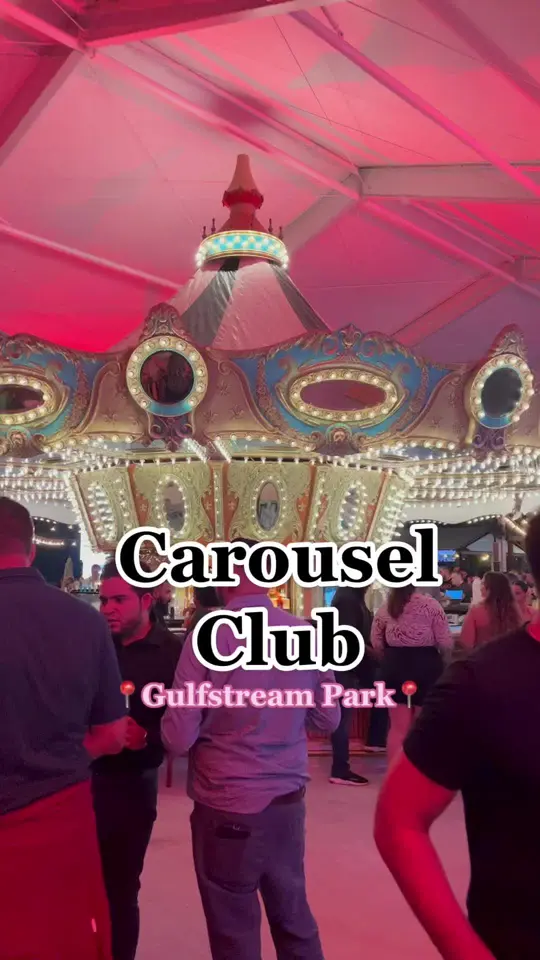 Carousel Club in Hallandale Beach showing drinks, bar atmosphere, video by miamifoodiez on TikTok