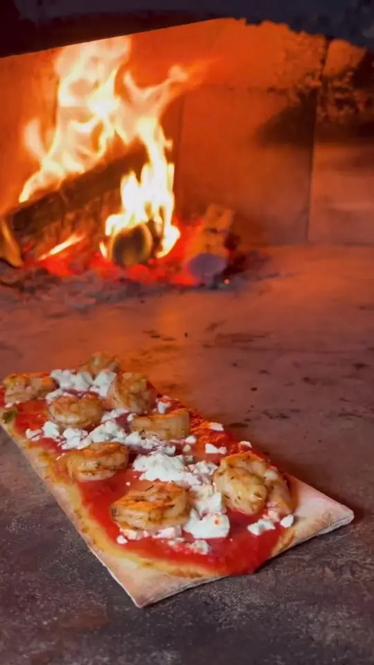 Carpaccio Restaurant in Bal Harbour showing shrimp flatbread, goat cheese, video by foodyfetish on TikTok