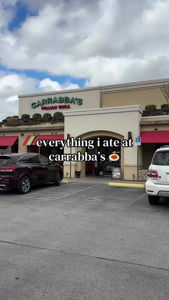 Carrabba's Italian Grill in Westchase showing food review, lunch combos, video by curlygirlgrubs on TikTok