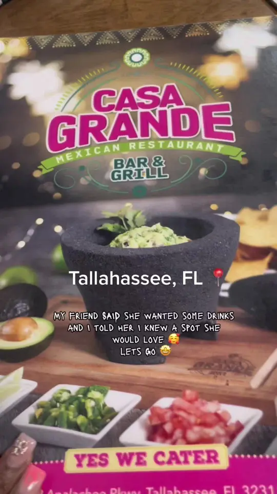 Casa Grande Bar Grill Tallahassee in Florida showing drinks, dj, video by thenewwdoll_ on TikTok