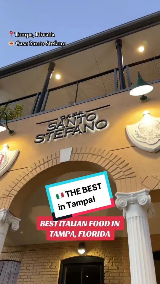 Casa Santo Stefano in Tampa showing visit, authentic italian food, video by theberardo on TikTok