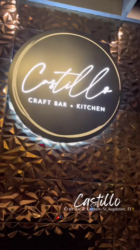 Castillo Craft Bar + Kitchen in St. Augustine showing review, visit, video by willworkforheels on TikTok