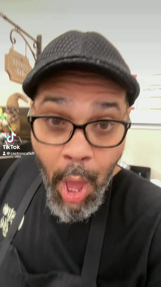 Castro's Café in Polk City showing coffee, chai latte, video by castroscafefl on TikTok