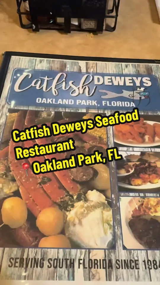 Catfish Deweys in Fort Lauderdale showing review, visit, video by enrique_jamal on TikTok