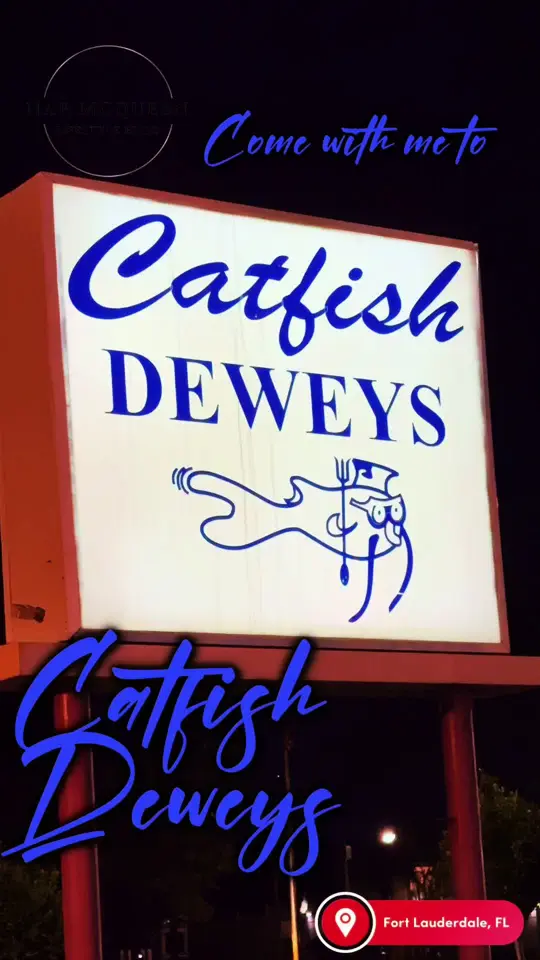 Catfish Deweys in Fort Lauderdale showing visit, fried catfish, video by mcdaqueen93 on TikTok