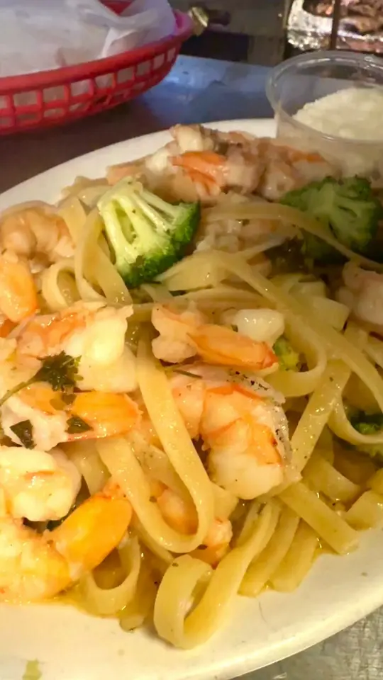 Catfish Deweys in Fort Lauderdale showing seafood, grilled seafood trio, shrimp pasta, all you can eat crab legs, seafood crab boil, video by Catfish Deweys on Facebook